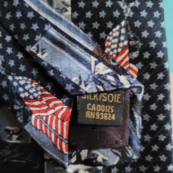 The Saturday Evening Post Patriotic Necktie 100% Silk - Picture 6 of 6